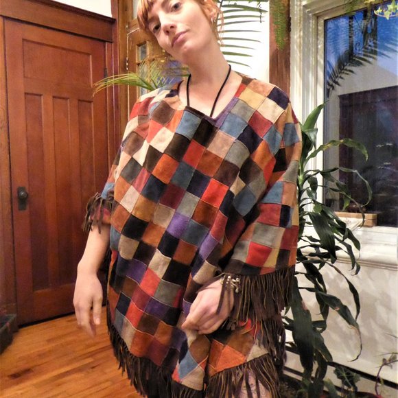 Poncho en cuir - Picture 1 of 3